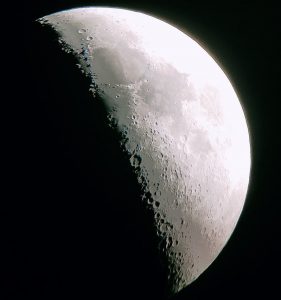 月面Ｘが一番見やすい時間に撮影
